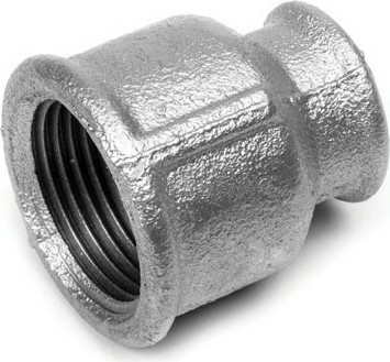 Муфта  чугунная оцинкованная 25*20 ВВ LD