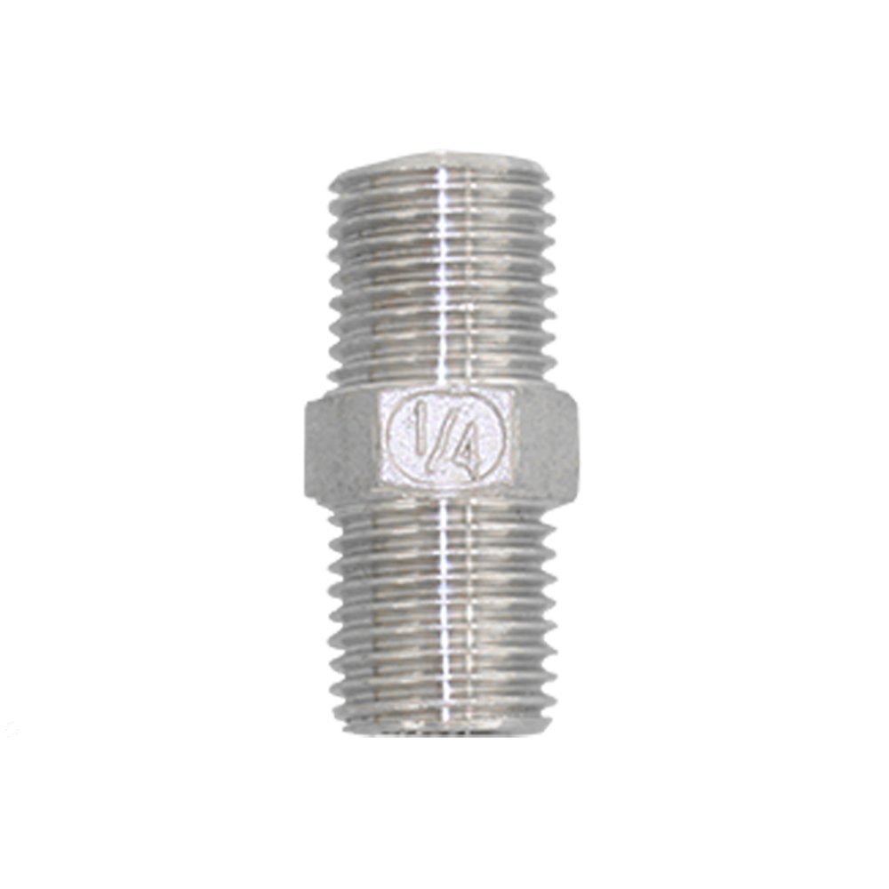 Ниппель резьбовой нержавеющая Newkey, AISI304 DN20 (3/4"), (CF8), PN16