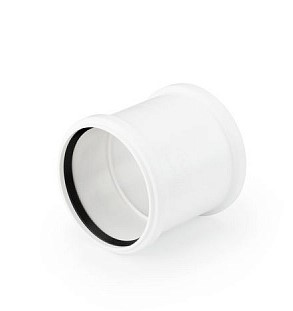 Муфта 110 двухрастр с уплотн кольцом надвиж REHAU