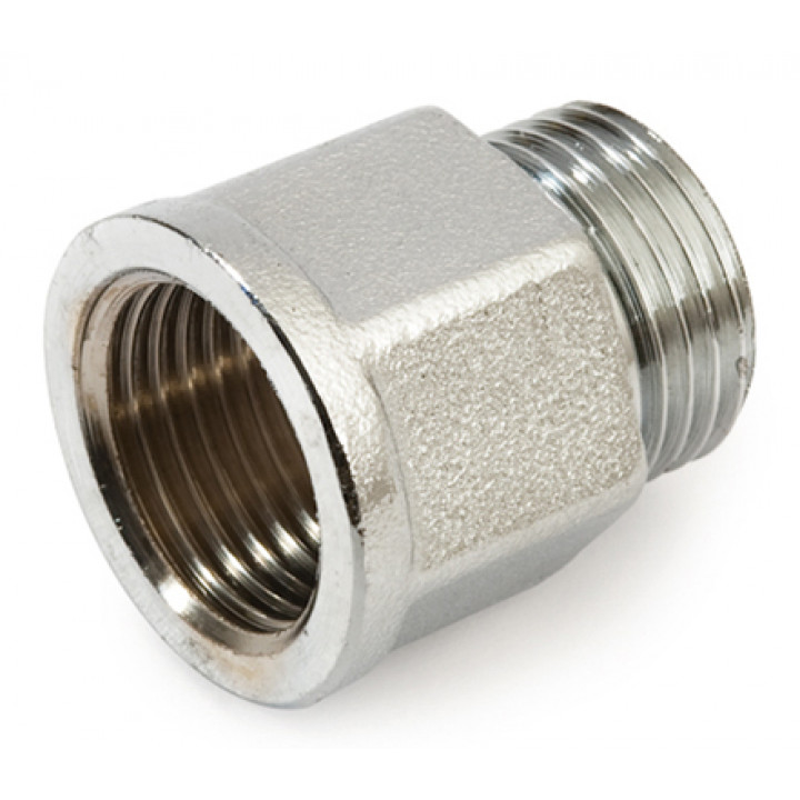 Удлинитель General Fittings 2600, 1/2"-1/2", резьба-резьба, нар., латунь, l=60