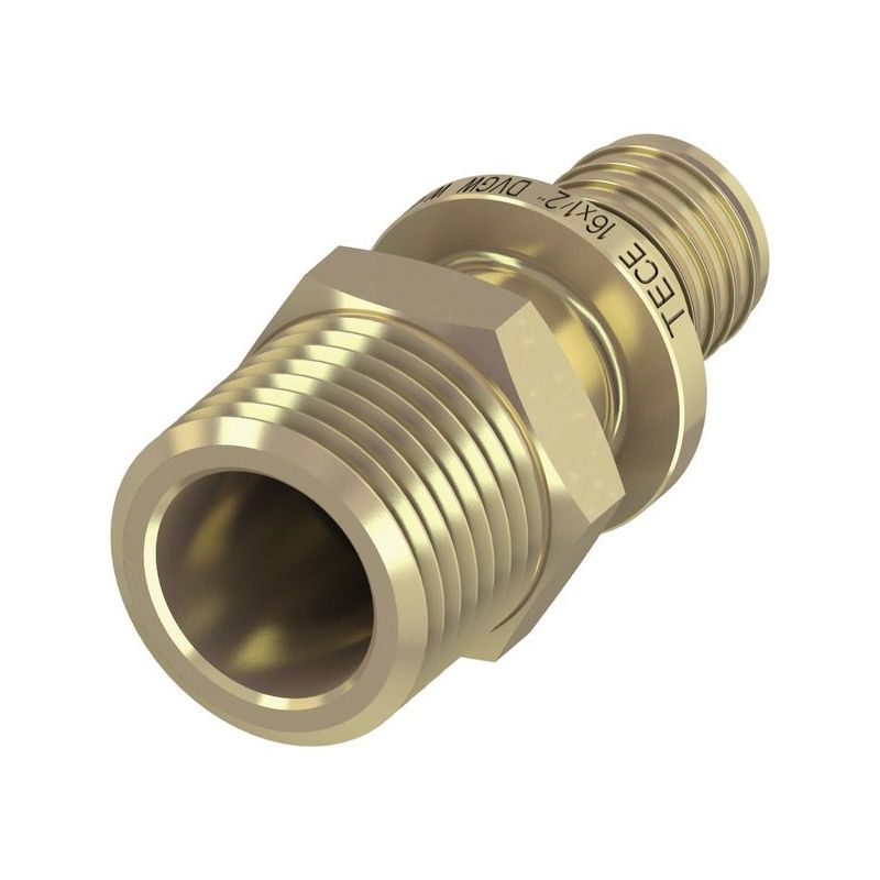 Соединение прямое с ниппелем, TECE, 20х1/2'', латунь