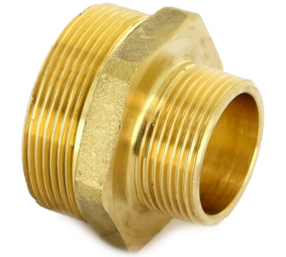 Ниппель редукционный 1 1/2" х 1", латунный