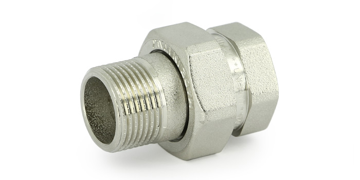 Разъемное соединение В 1/2" с прокладкой O-RING, никелированное