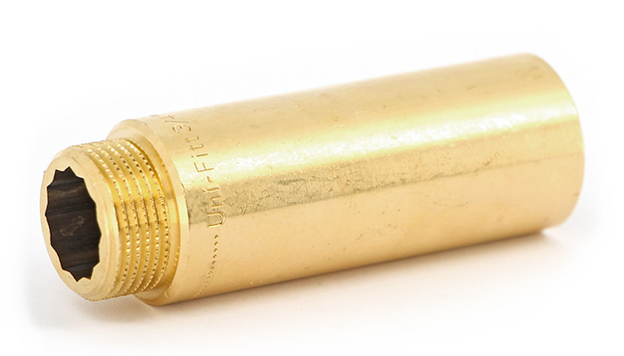 Удлинитель НВ 15 мм х 1/2", латунный Uni-fitt