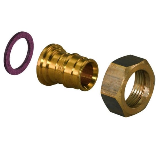 Штуцер Uponor с накидной гайкой 20-g3/4"нг '50ф Q&E 1023016/1135766