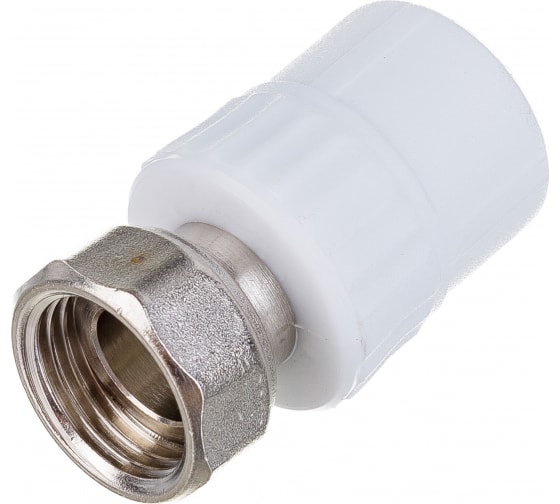 Муфта VALFEX PP-R бел комб 20х1/2 дюйма нак/г 10139020 127-0258