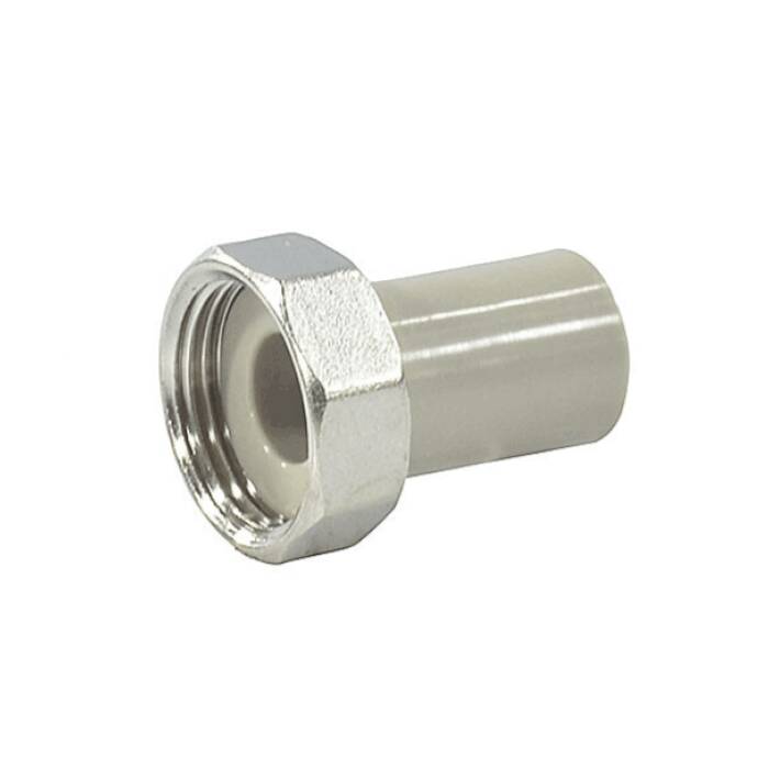 Штуцер PP-R серый комбинированный Дн32х1 1/4" нак/г VALFEX 10136032Г
