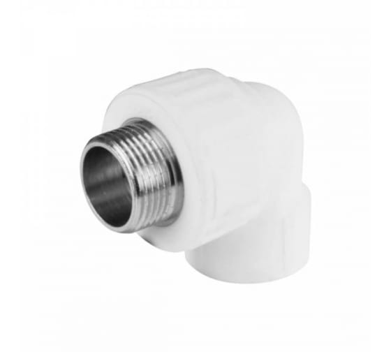Угольник PP-R бел комб 20х3/4 дюйма НР VALFEX 10126220 127-0593