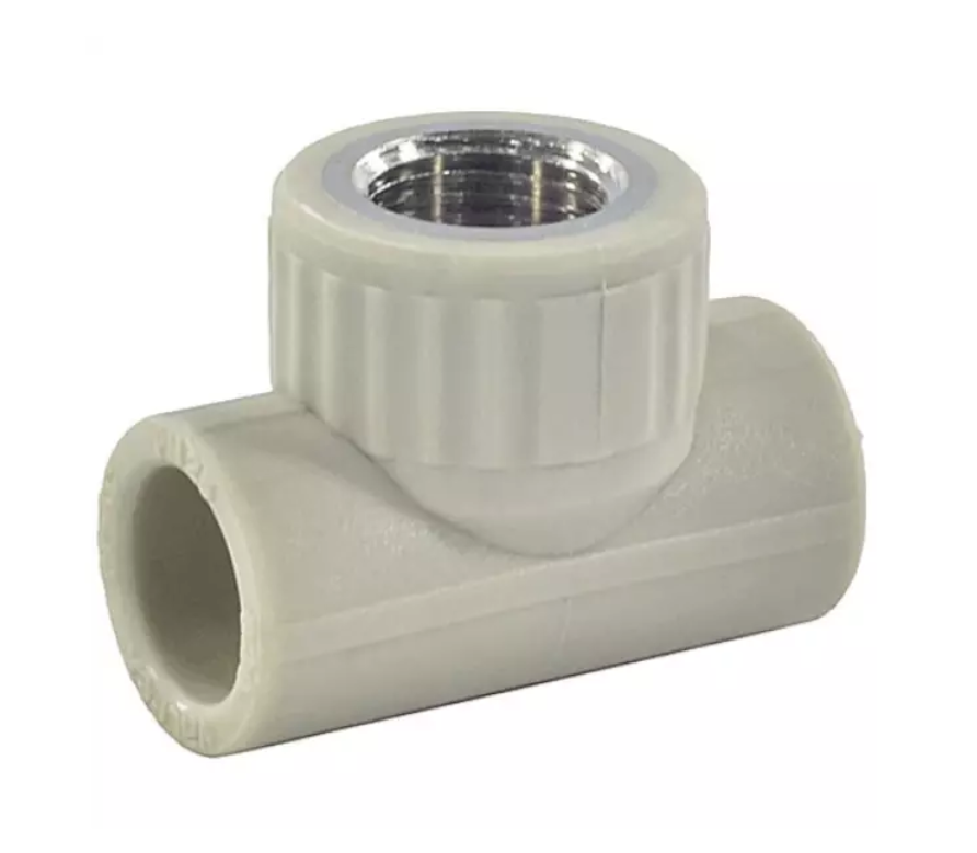 Тройник PP-R серый комбинированный Дн25х3/4" ВР VALFEX 10127025Г
