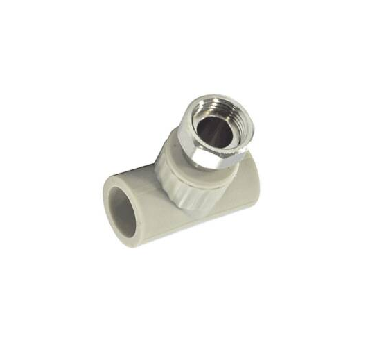 Тройник PP-R серый комбинированный Дн25х1" нак/г VALFEX 10140125Г