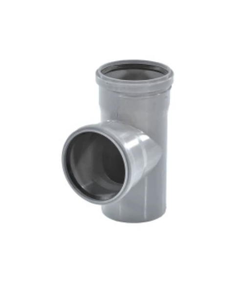 Тройник PP-H серый б/н Дн40х40х87гр в/к VALFEX 24040040