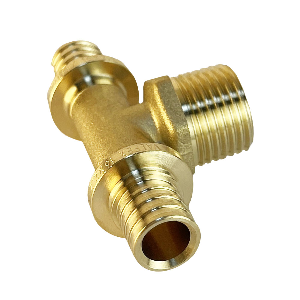 Тройник надвижной с переходом на нар.р. 16(2,2) х 1/2" х 16(2,2) (VALFEX) (120/5) К купить с доставкой по РФ