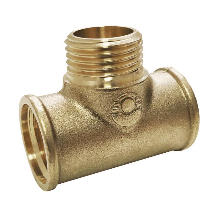 Тройник латунный переходной Ду20х15х20 м/р/м VALFEX VF.132.L.034.012.034