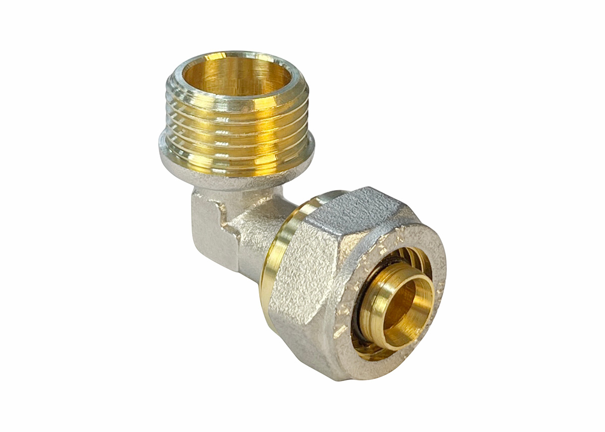 Угольник обжимной с переходом на НР VALFEX 20 х 1/2" (200/10)