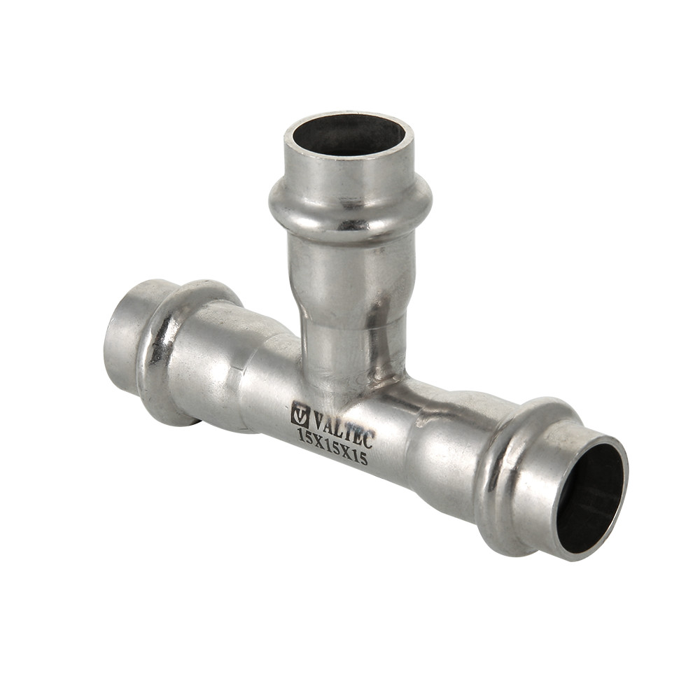 Фитинг Valtec из нержавеющей стали – пресс-тройник 28 VTi.931 купить с доставкой по РФ