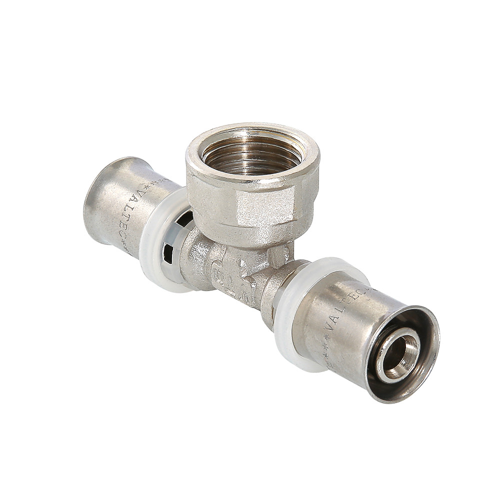 Пресс-фитинг – тройник Valtec VTM.232.N.400640 с переходом на внутреннюю резьбу купить с доставкой по РФ
