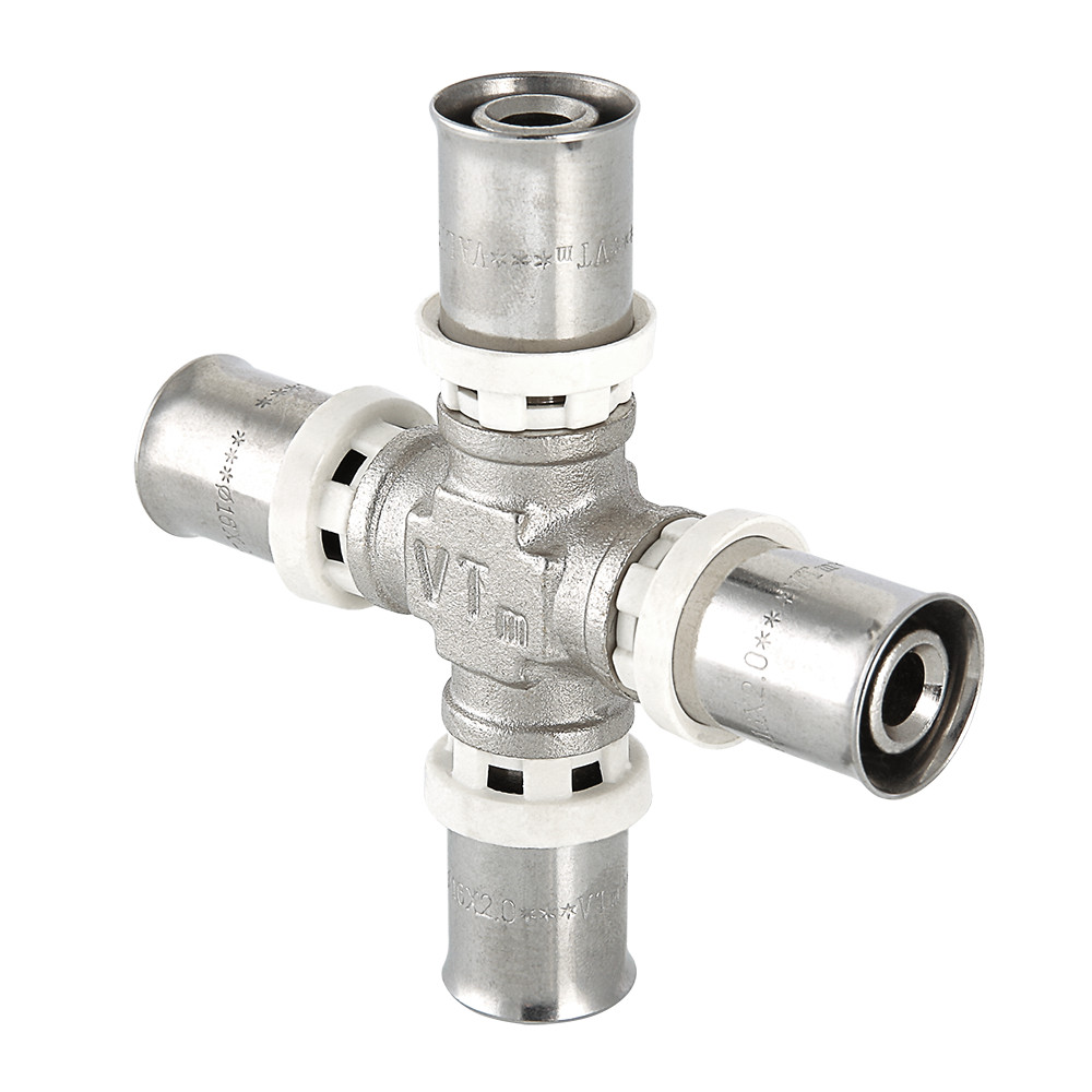 Пресс-фитинг – крестовина Valtec купить с доставкой по РФ