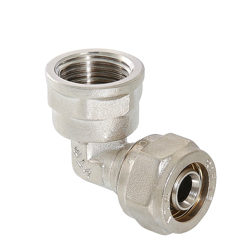 Фитинг Valtec обжимной – угольник с переходом на внутреннюю резьбу купить с доставкой по РФ