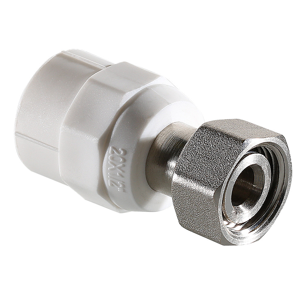 Фитинг полипропиленовый Valtec VTP.708.K.02004 с накидной гайкой для перехода на «конус» купить с доставкой по РФ