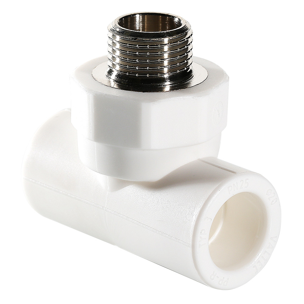 Фитинг Valtec полипропиленовый – тройник VTP.733.0.02004 с переходом на наружную резьбу купить с доставкой по РФ