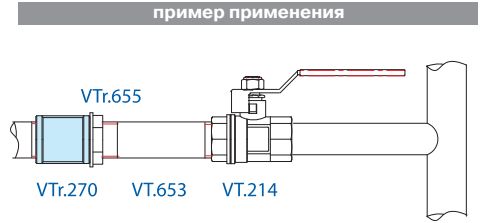 Фитинг Valtec резьбовой VTR.270.N.0004 – муфта соединительная заказать со складов по всей России
