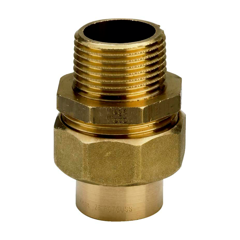 Американка 35-1 1/4" Viega R4, 94343G, пайка-резьба, нар., бронза купить с доставкой по РФ