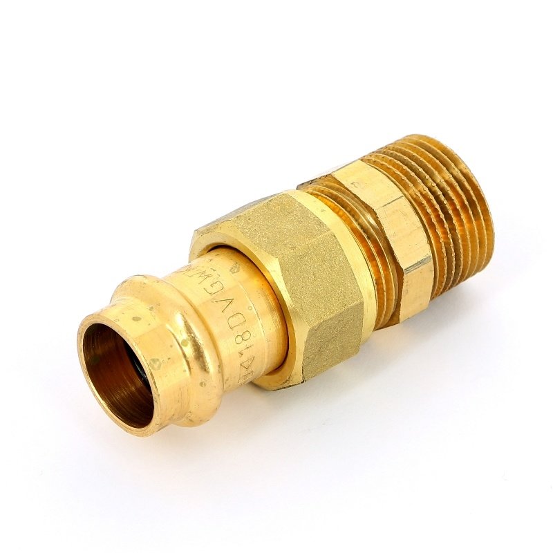 Американка 35-1 1/4" Viega Sanpress, 2265, пресс-резьба, нар., бронза
