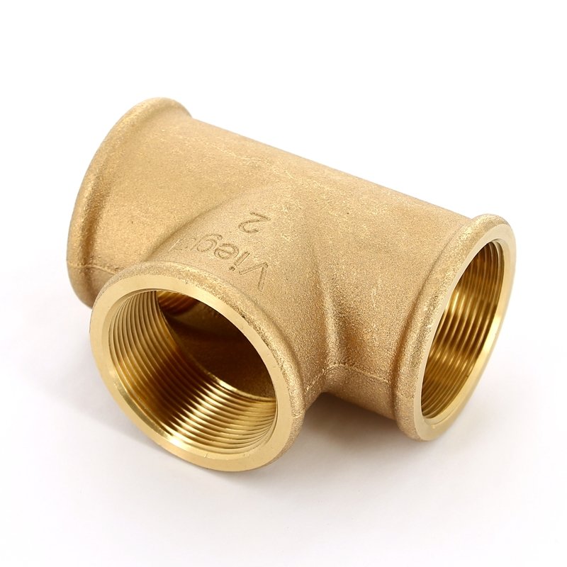 Тройник 1 1/4"-1 1/4"-1 1/4" Viega R2, 3130, резьба-резьба, вн., бронза