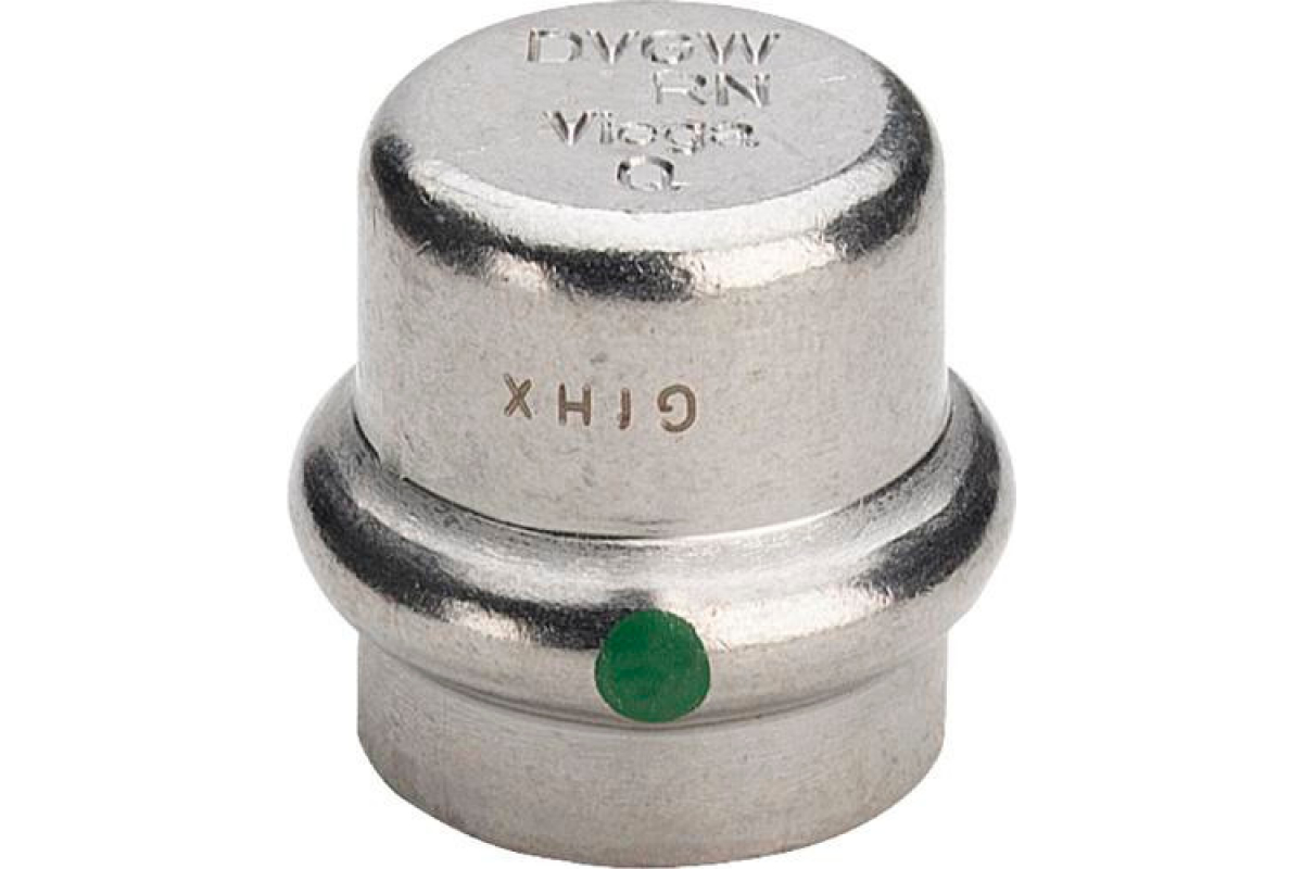 Заглушка Sanpress inox с SC-Contur, нерж.сталь, 22 мм Viega