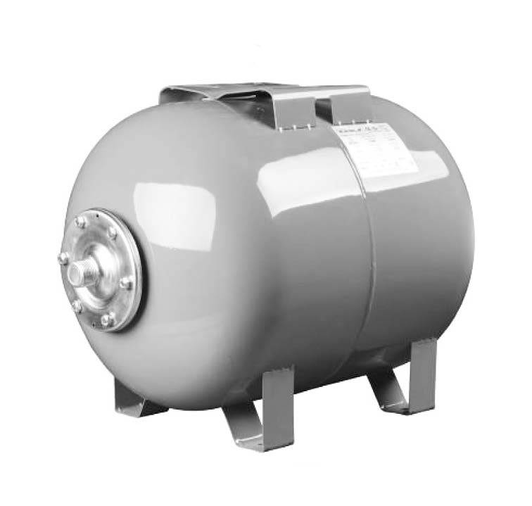 Бак мембранный Waterstry CW-Н 60 10bar -10 °C / + 99 °C 1" горизонтальный (серый)