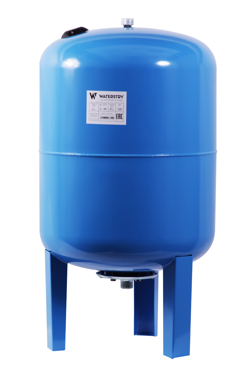 Бак мембранный Waterstry SP 80 V гидроаккумулятор, вертикальный, фланец - оцинк., макс 10 бар, раб. 8бар