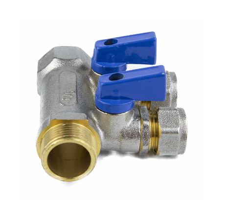 Коллектор лат шар/к син 3/4" м/р 3в Дн16 обжим мп 35мм Aquasfera 7015-02 купить по цене 1773 руб.