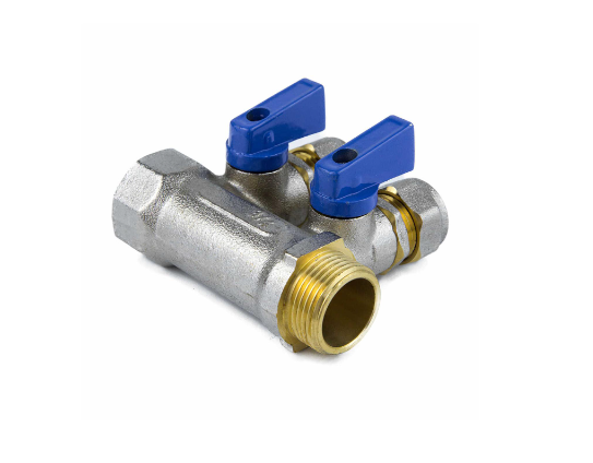 Коллектор лат шар/к син 3/4" м/р 3в Дн16 обжим мп 35мм Aquasfera 7015-02 оформить заказ с доставкой с ближайшего склада