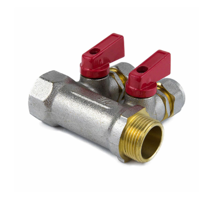 Коллектор лат шар/к красн 3/4" м/р 2в Дн16 обжим мп 35мм Aquasfera 7016-01 оформить заказ с доставкой с ближайшего склада
