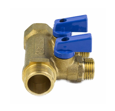 Коллектор лат шар/к син 3/4" м/р 2в 1/2" н/р 35мм Aquasfera 9025-01 купить по цене 1181 руб.