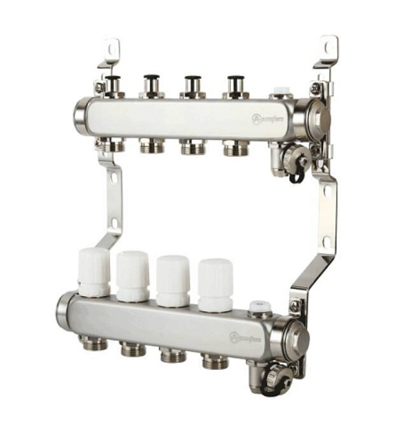 Группа коллекторная Aquasfer нерж расход 1" м/м 7в 3/4" ЕК н/р в/кa 9501-06