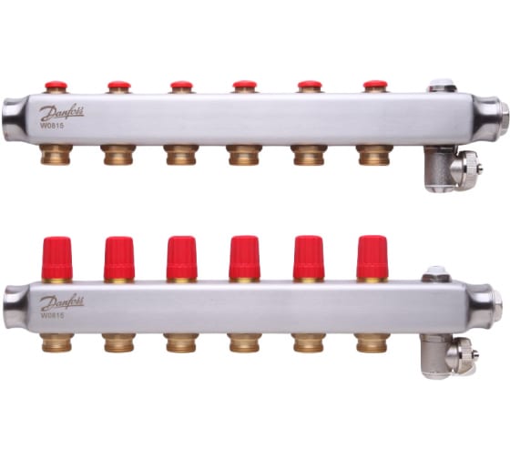 Коллекторы Danfoss SSM-6 для 6 контуров