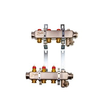 Комплект коллекторов Danfoss  SSM-3 с кронштейнами для 3 контуров