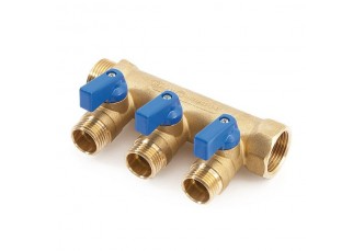 Коллектор General Fittings 6200 синий шаровой