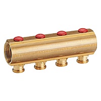 Коллектор с встроенными балансирующими отсечными клапанами 1" x 3/4"E/5