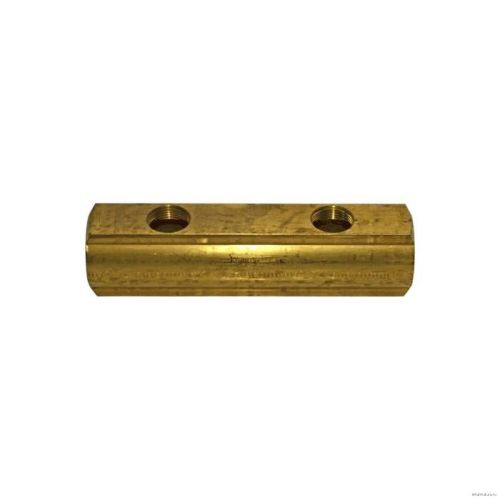 Коллектор Giacomini латунь 1 1/4" м/м 2в 3/4" вн/р 100мм R582AY002