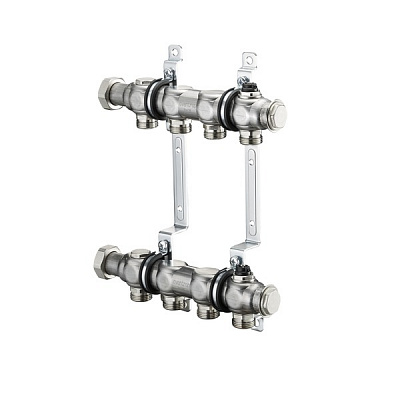 Коллектор, 1", Multidis SH 3, выход-3/4" ЕК, нержавеющая сталь Oventrop