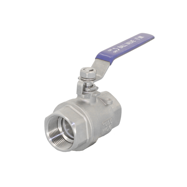 Кран шаровой Newkey  муфтовый двусоставной нержавеющий (2PC), AISI316 DN25 (1"), (CF8M), PN64 купить с доставкой по РФ