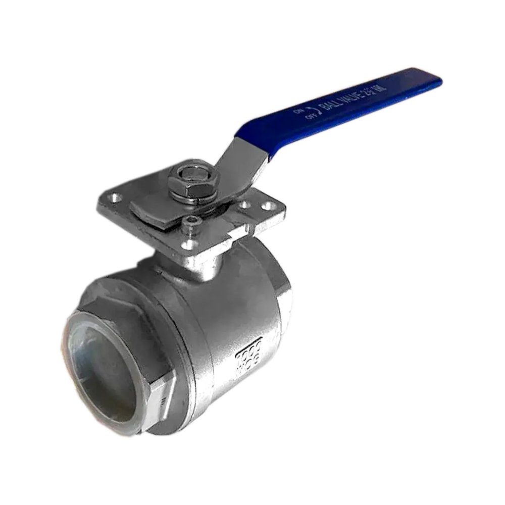 Кран шаровой Newkey муфтовый под привод нержавеющий (2PC), AISI304 DN 100 (4"), (CF8), PN16 купить с доставкой по РФ