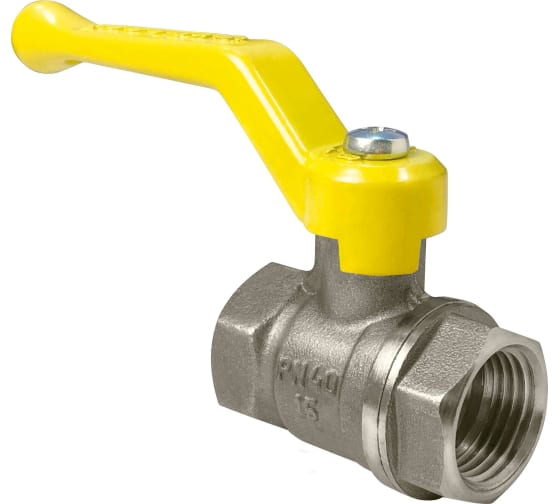 Кран шаровой VALFEX для ГАЗА 1/2" ВР/ВР рычаг, латунный НИКЕЛИР-Й 11Б27фтМ VF.271.NR3.012.Bir