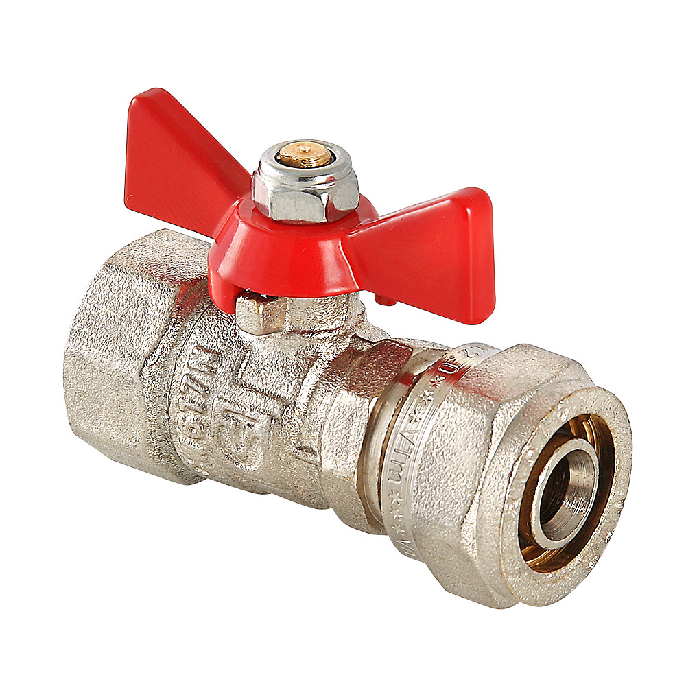 Кран шаровой Valtec с обжимным соединением и внутренней резьбой VT.342.N.1604 купить с доставкой по РФ