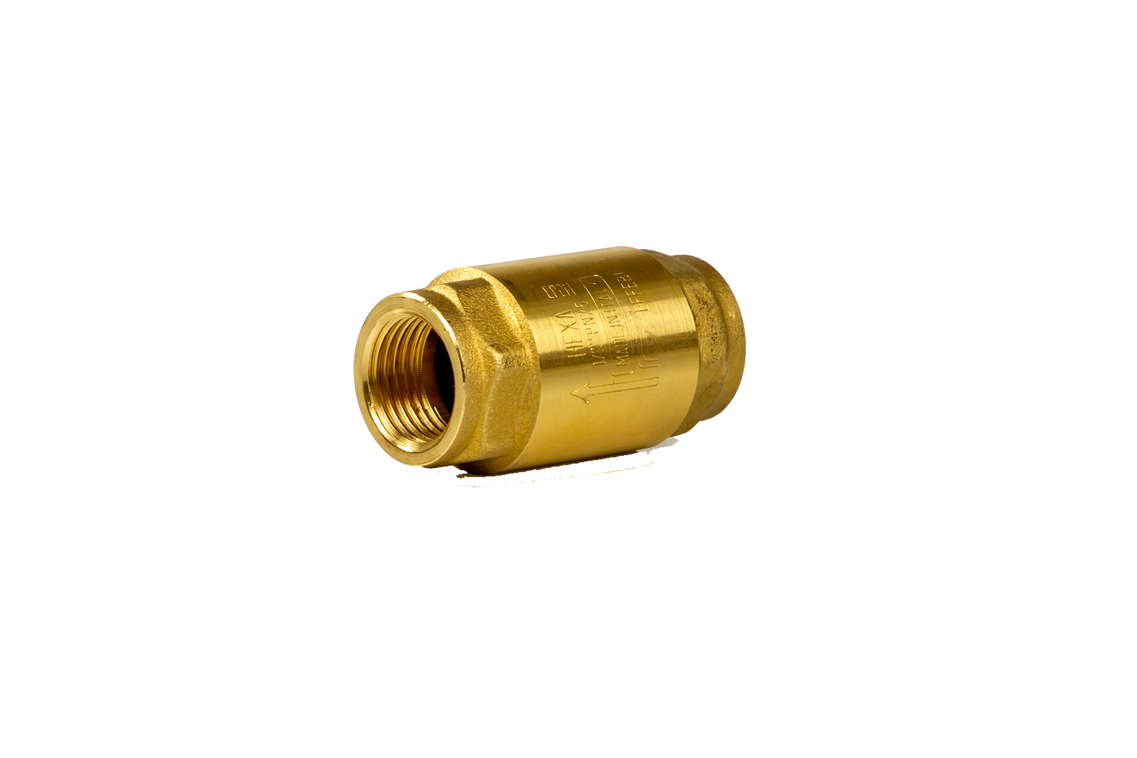 Клапан обратный пружинный Danfoss NRV EF Ду15 Ру25 латунь муфтовый