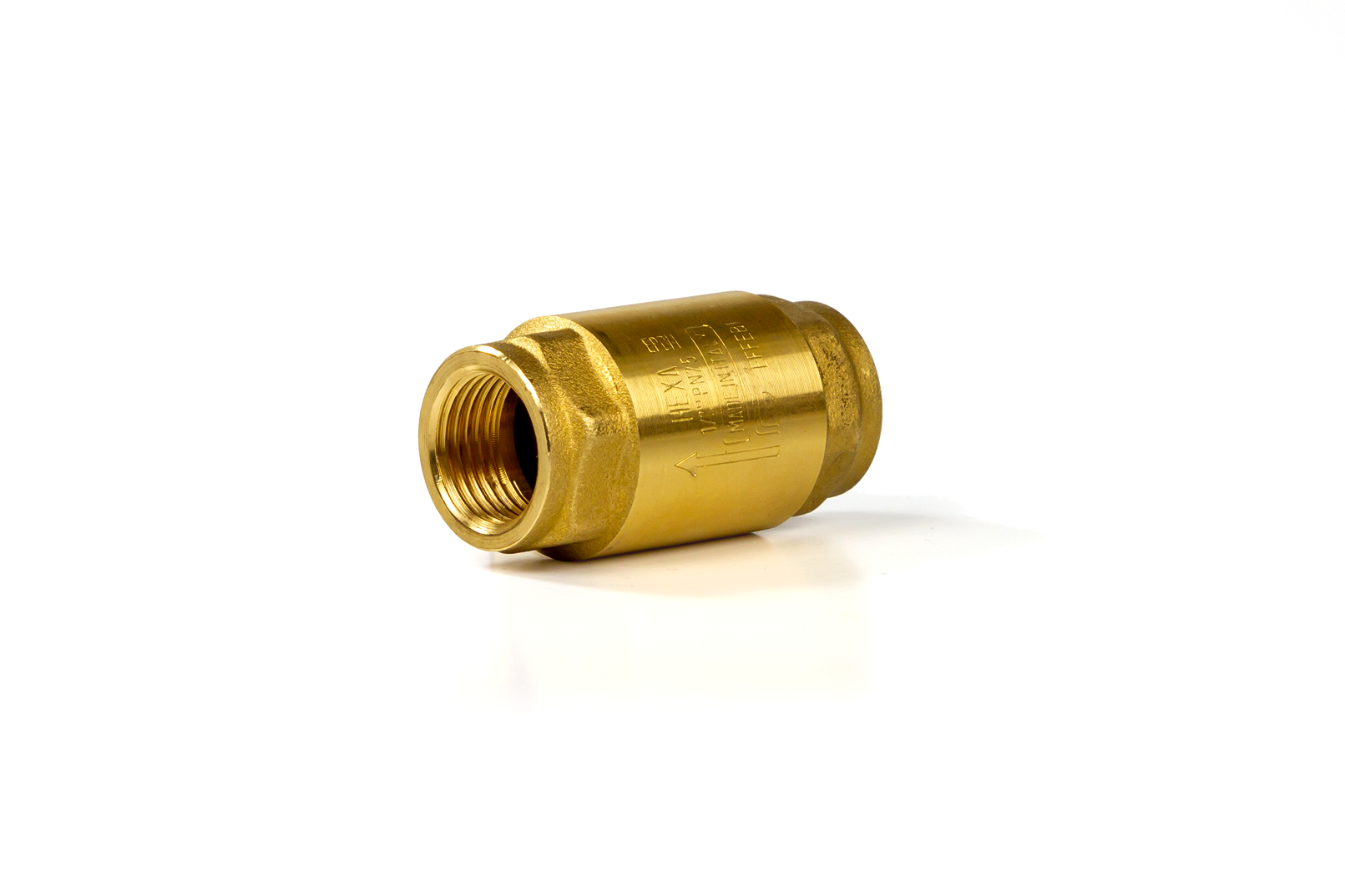 Клапан обратный пружинный Danfoss NRV EF Ду20 Ру25 латунь муфтовый 065B8225