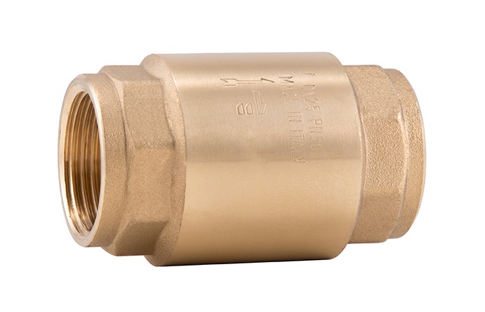 Клапан обратный осевой General Fittings 7Y00 R7 Ду50 Ру10 латунь муфтовый