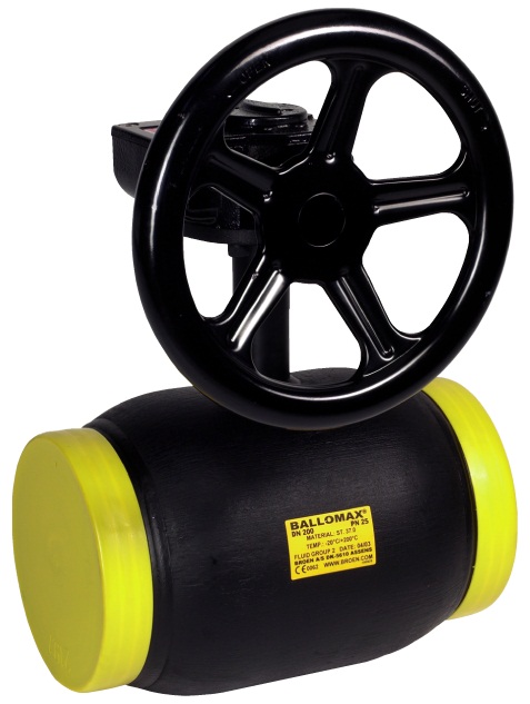 Кран шаровой Broen Ballomax 61 DN300 PN25 ф/ф с редуктором